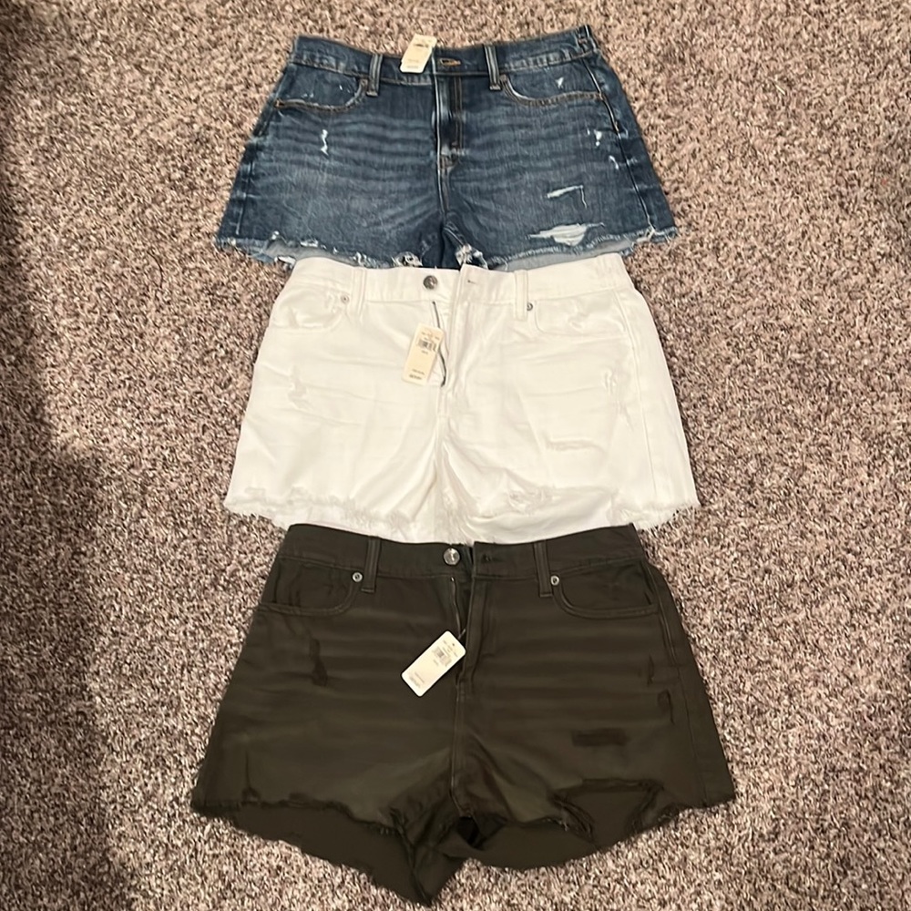 3 Aerie jean shorts